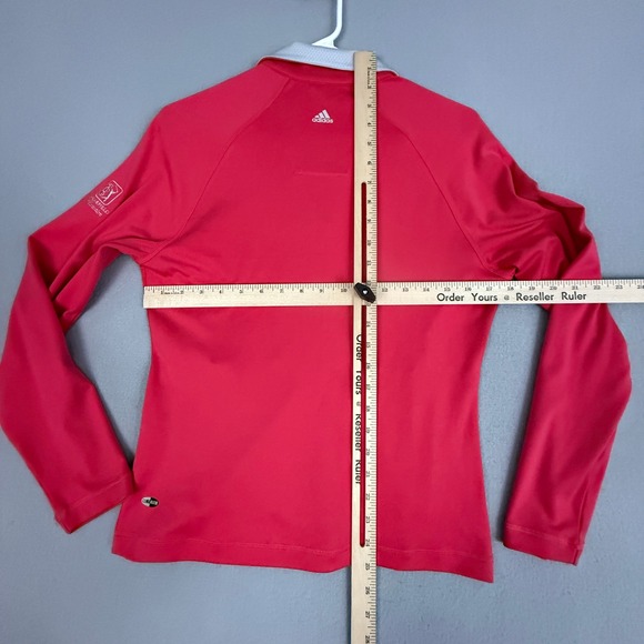 Adidas ClimaWarm Golf Jacket Womens Small Long Sleeve Pink Athletic Performance - Picture 6 of 10